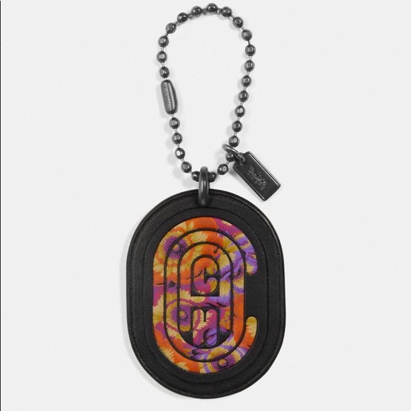 COACH Medallion Hangtag With Kaffe Fassett Print